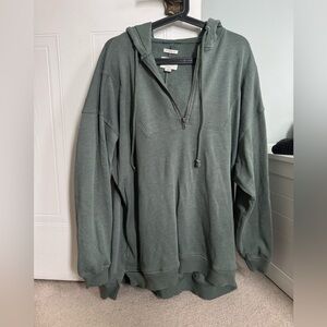 American Eagle oversized 1/4 zip hoodie